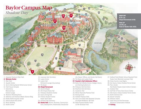 Baylor Printable Map