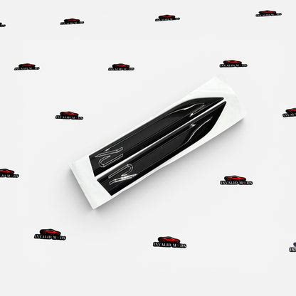 VW R Logo Fender Emblems Long Design | OEM-Style Side Badges for Volks ...