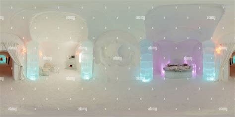 360° view of sorrisniva igloo hotel in norway - Alamy