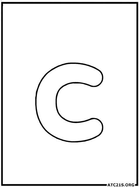 Letter C Coloring Page
