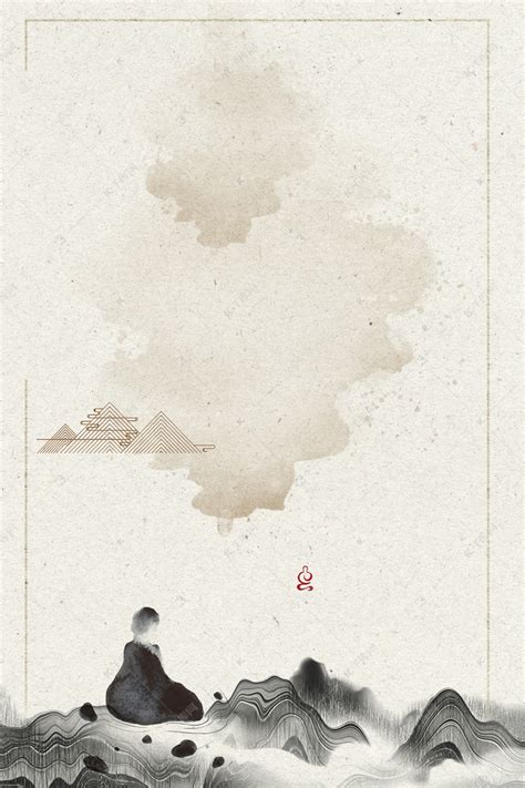中国禅意古风背景图背景图片免费下载-千库网