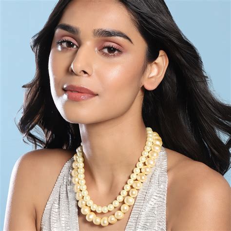 Double Pearl Layered Mother of Pearl Neckpiece – Ritu Singh Luxe Jewelry
