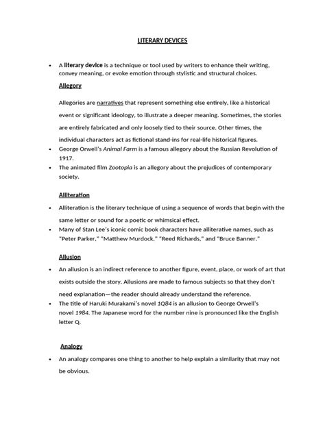 Image result for Literary Language Examples