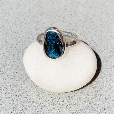 Buy Teal Blue Kyanite Ring Online in India - Etsy