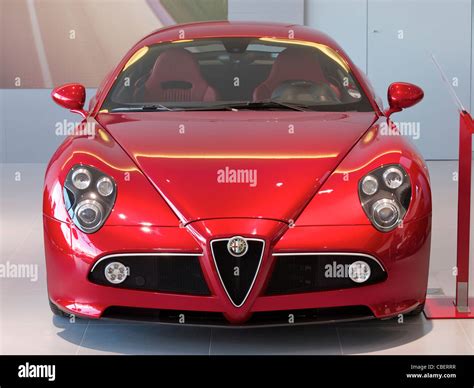 Alfa Romeo 8C competizione sportscar front view Stock Photo - Alamy