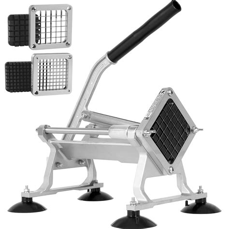 Buy VEVOR French Fry Cutter, 1/2" and 3/8" Stainless Steel Blades ...