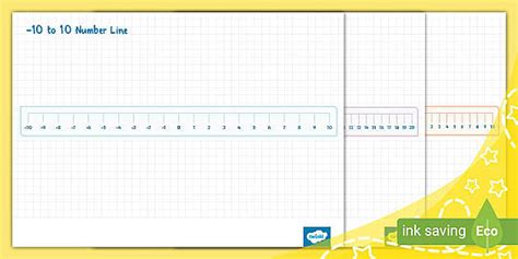 Image result for Number Line with Negative Numbers PDF
