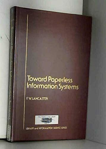 Buy Toward Paperless Information Systems Book Online at Low Prices in ...