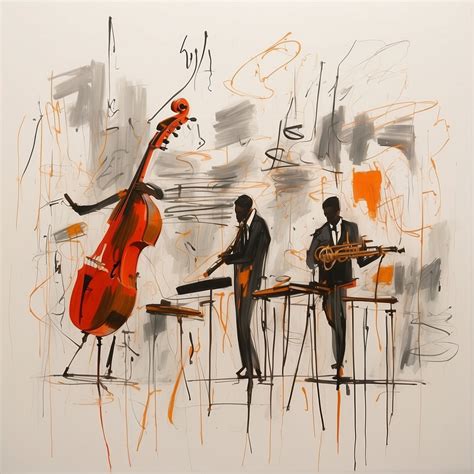 Abstract Jazz Musicians Art Print Free Stock Photo - Public Domain Pictures