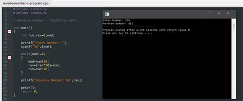Image result for Reverse Program in C