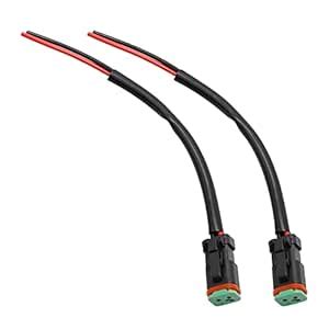 VIKKSAER Deutsch DT DTP 2 Pin Female Socket Adapter for LED Work Light ...