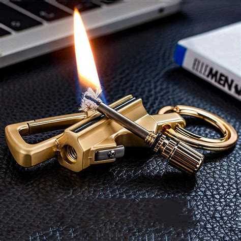 Mishrit Matchstick Fire Starter Keychain Bottle Opener, Permanent Metal ...