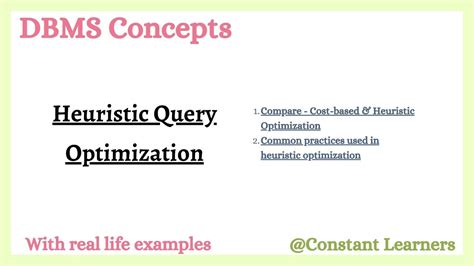 Heuristic Query Optimization in DBMS 的图像结果