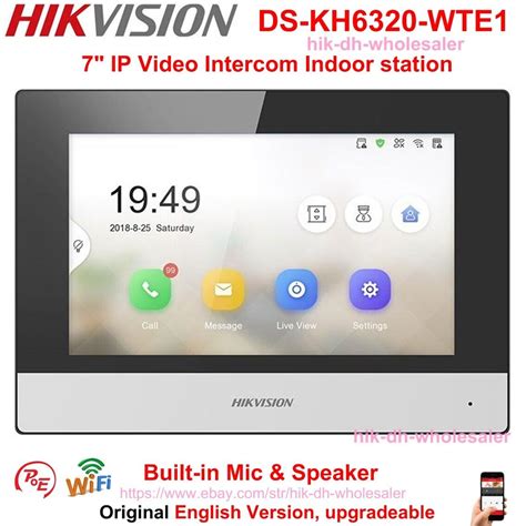 Hikvision IP Video Intercom Kit DS-KIS604-S(C) Door India | Ubuy