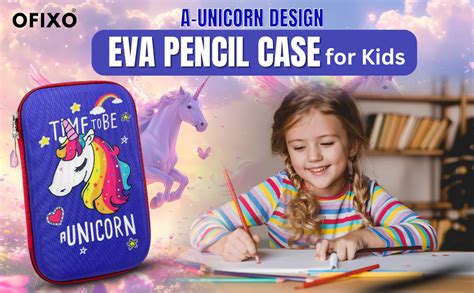 OFIXO A-Unicorn EVA Pencil Case for Kids - Pencil Pouch, New Kids ...