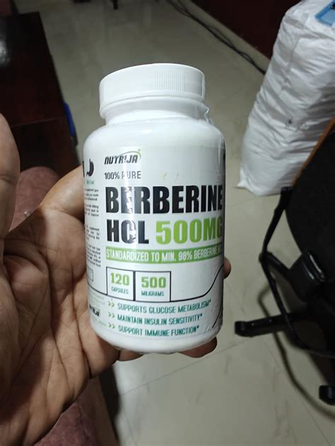 NutriJa Berberine HCL 500MG Capsules - 98% Highly Purified and ...