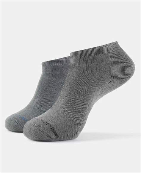 Buy Compact Cotton Low Show Socks with StayFresh Treatment - Gunmetal ...