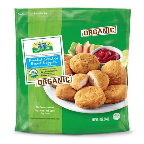 PERDUE HARVESTLAND Organic Chicken Breast Nuggets, Breaded, Fully ...