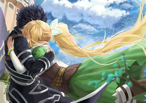 Sword Art Online: Kirito & Leafa HD Wallpaper by Citemer Liu