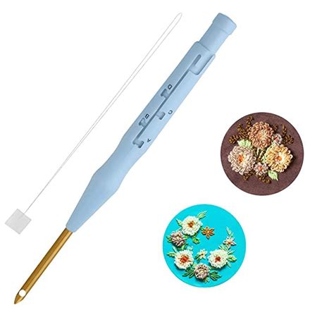 Hemsett Punching Needle with Threader - DIY Embroidery Pen Set ...