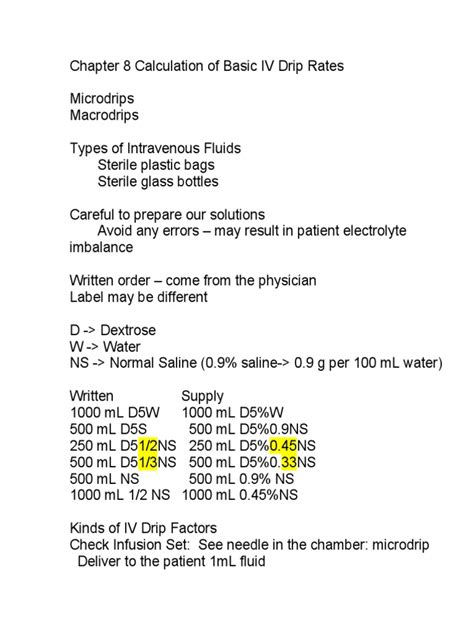 Image result for Drip Rate Med Math