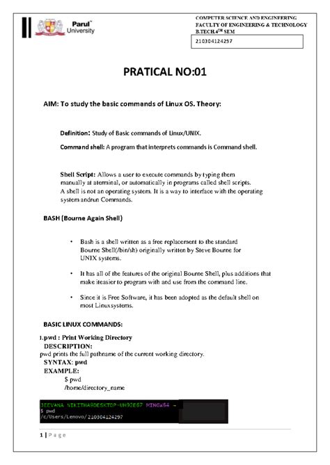 Nikki os final (1) - Oopc - PRATICAL NO: AIM: To study the basic ...