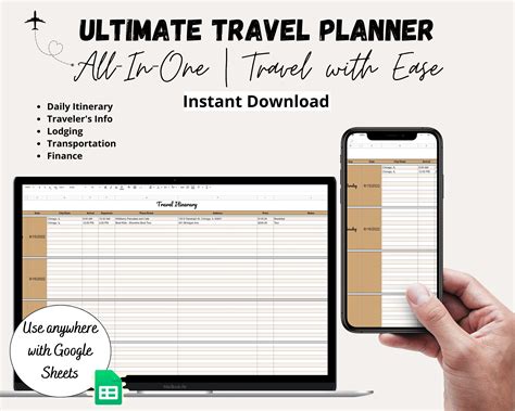 Free Travel Itinerary Template Google Sheets at Amy Palmer blog