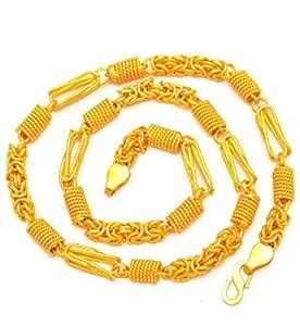 LVA CREATIONS Gold plated neck chain necklace jewelry mala For Men and ...