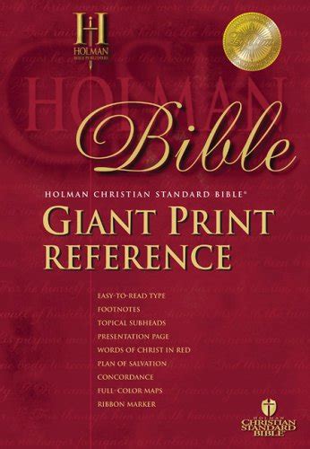 Buy Giant Print Reference Bible-HCSB Book Online at Low Prices in India ...
