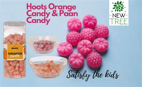 New Tree Hoots Candy Combo Pack of Orange & Paan Flavoured Sugar Candy ...