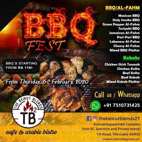 Menu at The Beirut Blends, Thiruvalla