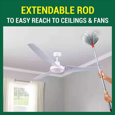 HIC Cobweb Jala Cleaning Broom/Brush with Extendable Rod to Adjust to ...