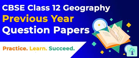 CBSE Class 12 Geography Previous Year Question Papers