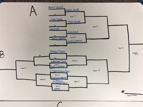 Team Double Elimination Printable Tournament Bracket, 55% OFF