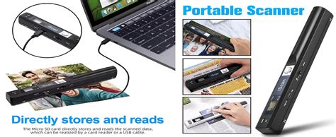 Microware Portable Scanner iSCAN 900 DPI A4 Document Scanner Handheld ...