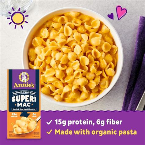 Annie’s SUPER! Mac And Cheese Shells & Real Aged Cheddar at NaturaMarket