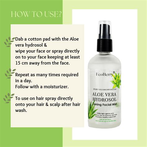 EcoBerry Aloe Vera Natural Face Toner-Refreshing and Gentle