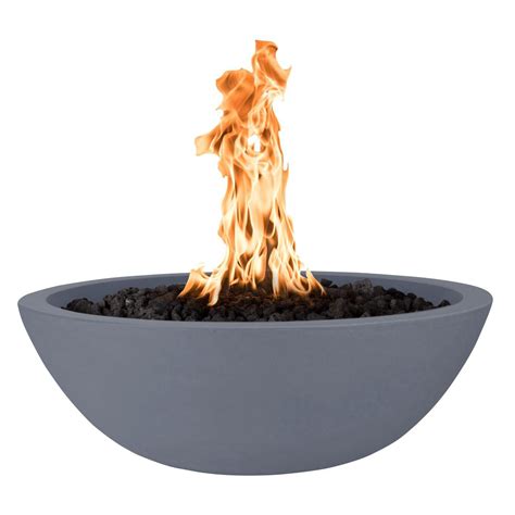 Sedona 27 Inch Match Light Round GFRC Concrete Propane Fire Bowl in ...