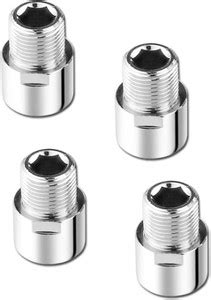 VicTac Full Brass 1.5 Inch Extension For Pipe Fittings Set Of 4 (Chrome ...