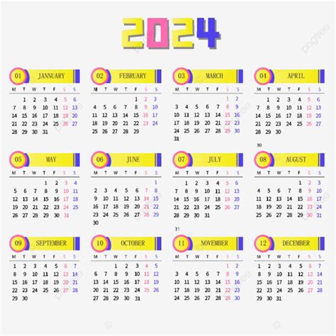 Kalender 2024, Desain Kalender 2024, 2024, Kalender, 49% OFF