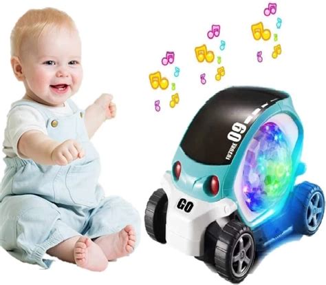 Zest 4 Toyz Stunt Car 360 Degree Rotating Stunt Car Bump and Go Toy ...