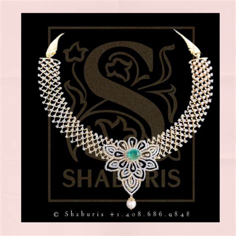 Swarovski Diamond Choker Pure Silver jewelry Indian ,diamond Necklace ...