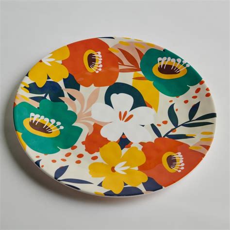 Buy Meadowas Printed Melamine Dinner Plate - 28 cm from Home Centre at ...