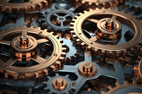 Abstract representation of interconnected gears sy 00031 02 | Premium ...