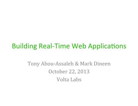 Real-Time Web Apps 的图像结果