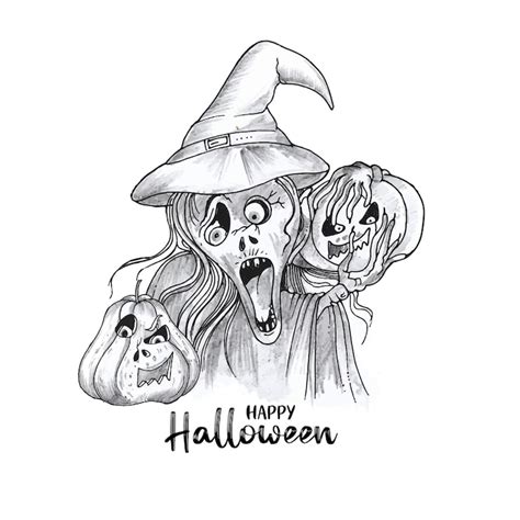 Images de Dessin noir blanc halloween – Téléchargement gratuit sur Freepik