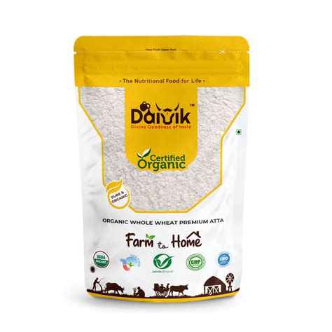 Daivik Organic Khapli Wheat Flour Emmer Wheat Atta Flour Online ...