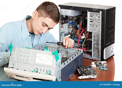 Young computer engineer stock image. Image of procedure - 41028499