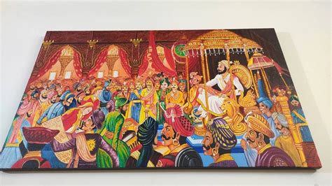 Buy Shivaji Maharaj Rajyabhishek Painting, Rajyabhishek Sohala, Maratha ...