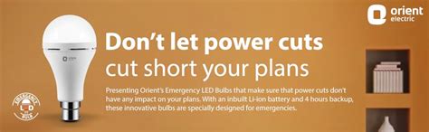 Buy Orient Electric 9Watts 6500K, Base B22 Inverter Emergency LED Light ...